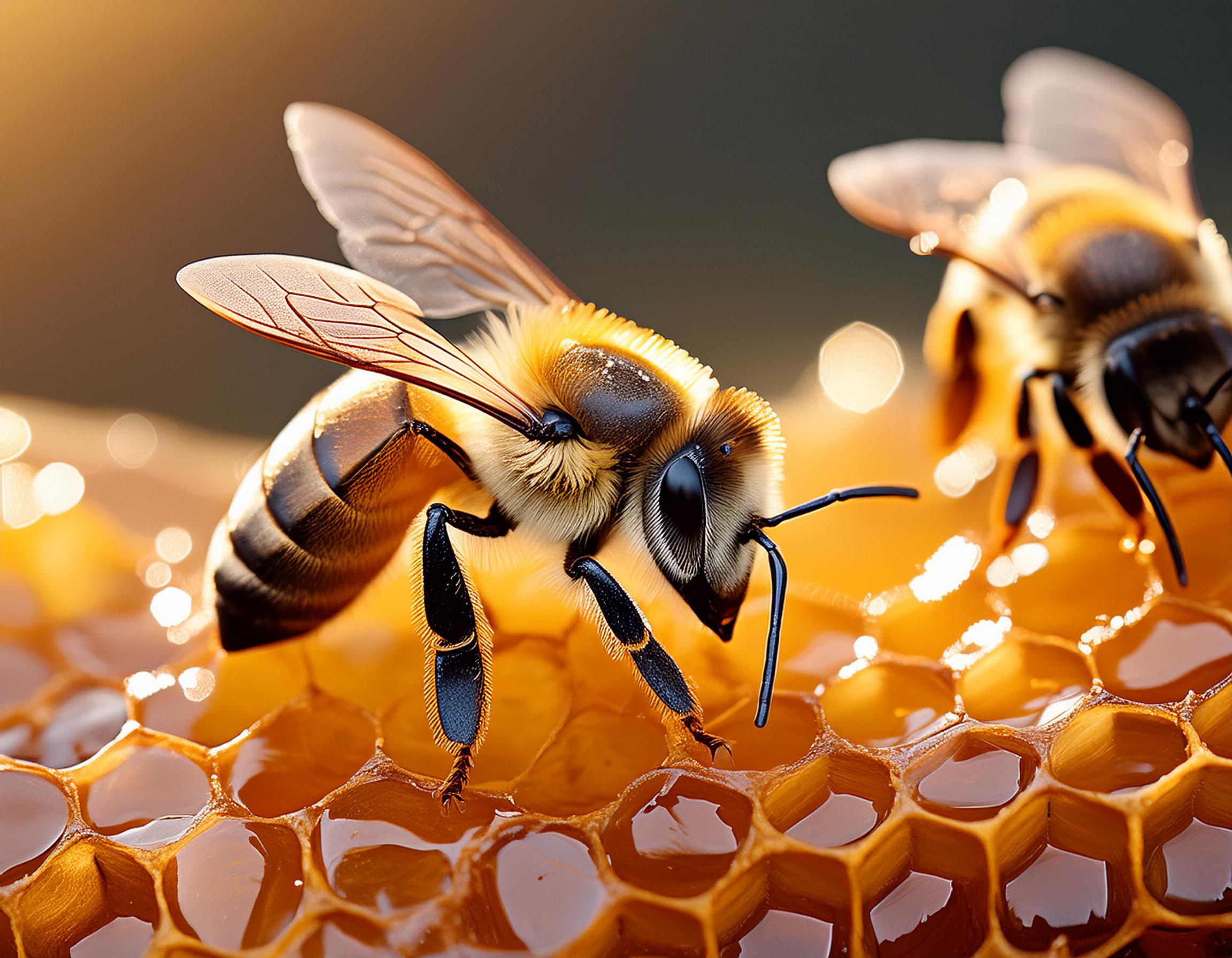 Firefly honey bee with honey 63156