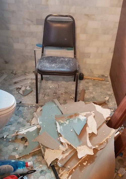 broken ceiling