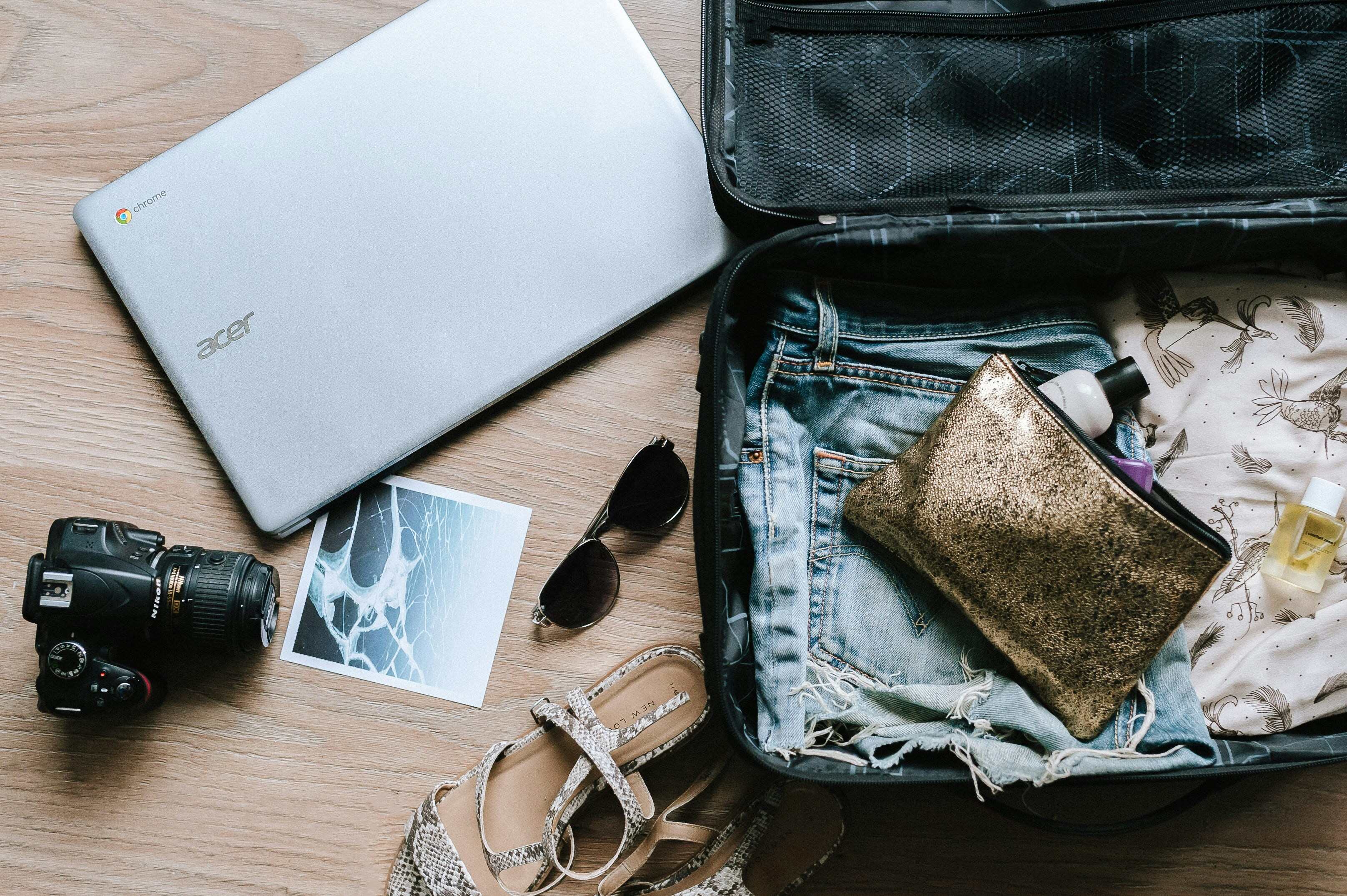 packing suitcase