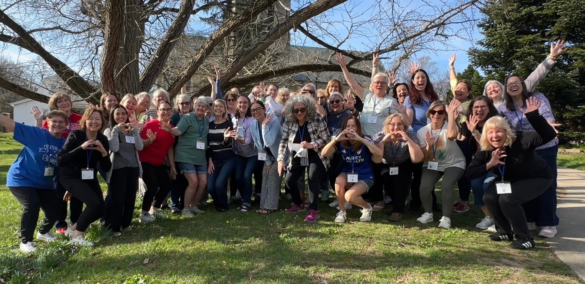 group picture of women's retreat