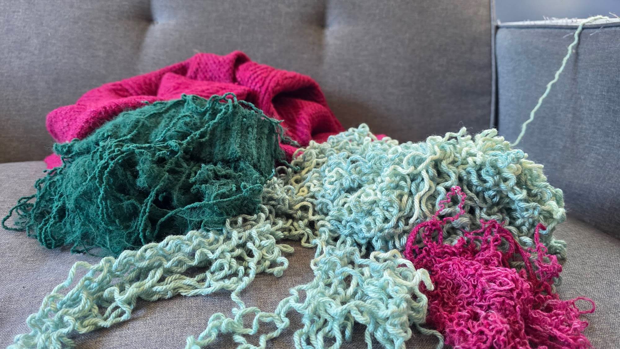 unraveled sweaters