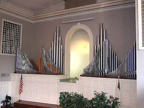 varied pipe facade